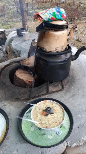 عکس کلبه جنگلی بانوی روستایی