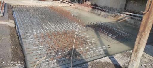 عکس کارگاه تولید واجرای سقف های تیرچه بلوک