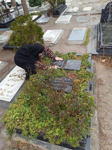 عکس آرامگاه مرحوم علی کیهان و قزقید لطفی