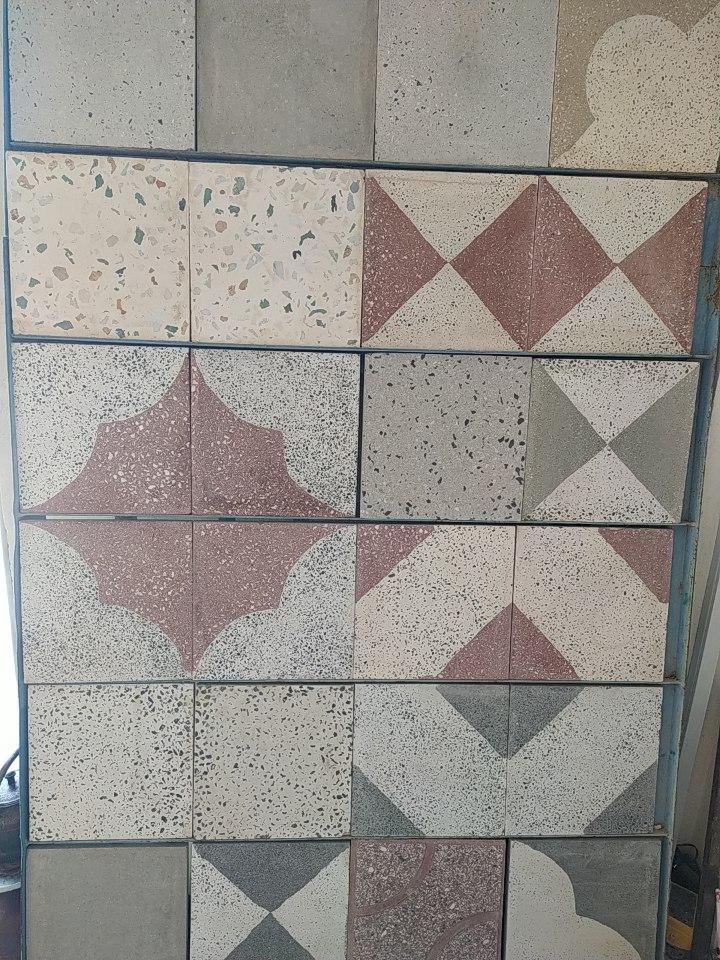 عکس بلوک زنی و موزاییک زنی برادران شمسی