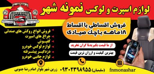 عکس تزیینات لوکس اتومبیل نمونه شهر