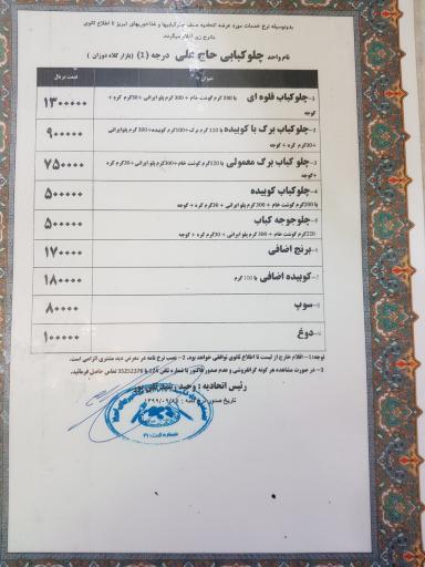 چلوکبابی حاج علی