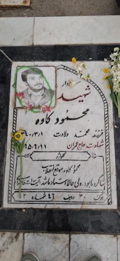 عکس مزار شهید محمود کاوه
