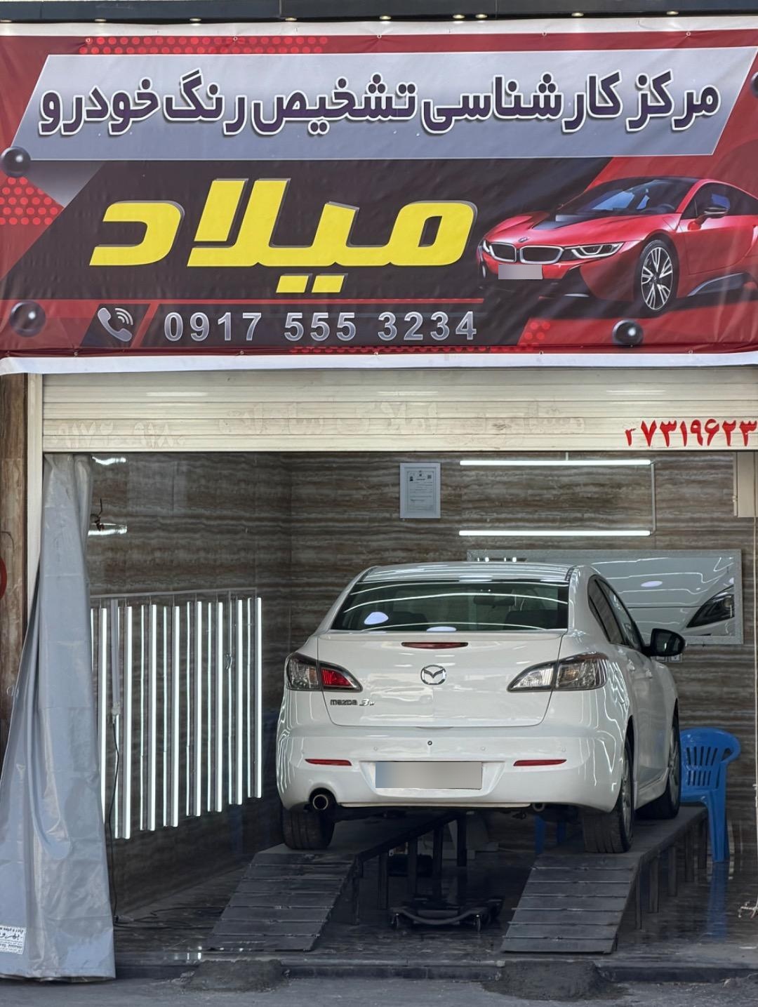 عکس کارشناسی رنگ خودرو میلاد