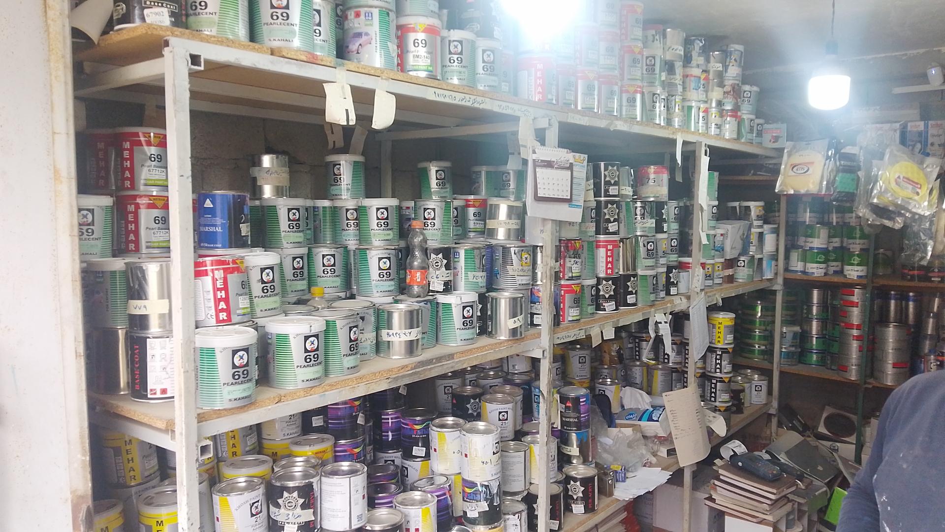 عکس ترکیب رنگ خودرو آذین 