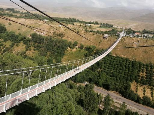 پل معلق نیمه شیشه ای مشگین شهر