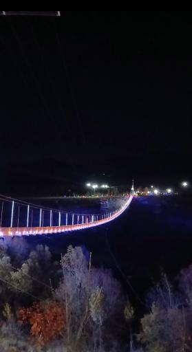 عکس پل معلق نیمه شیشه ای مشگین شهر
