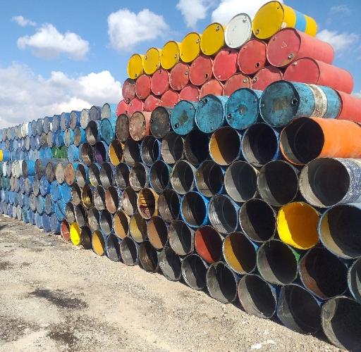 عکس قیر و ایزوگام وانبار بشکه زاگرس