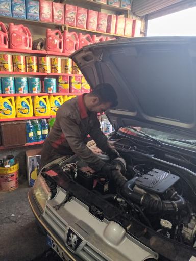 عکس تعویض روغنی و جلوبندی سازی رسول و مهرداد