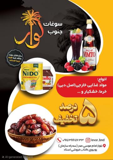 عکس سوغات جنوب لوار