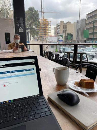عکس قهوه لمیز شعبه فرمانیه
