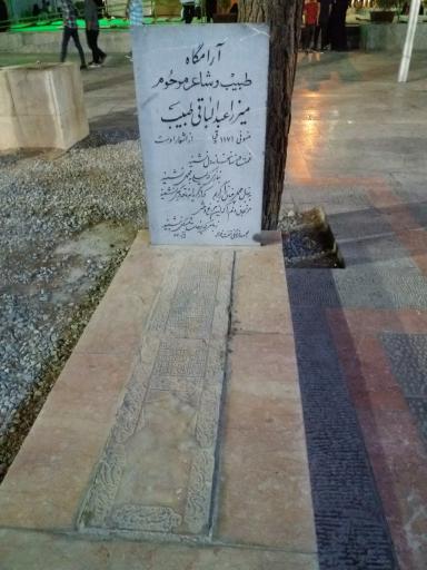 عکس آرامگاه میرزا عبدالباقی طبیب