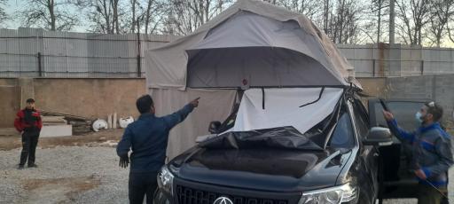 عکس چادر سقفی سیمرغ آفرود