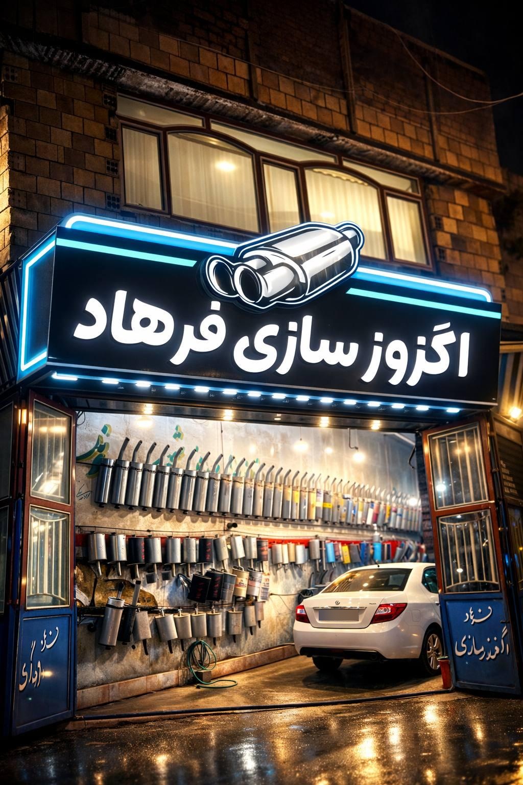 عکس اگزوز سازی فرهاد