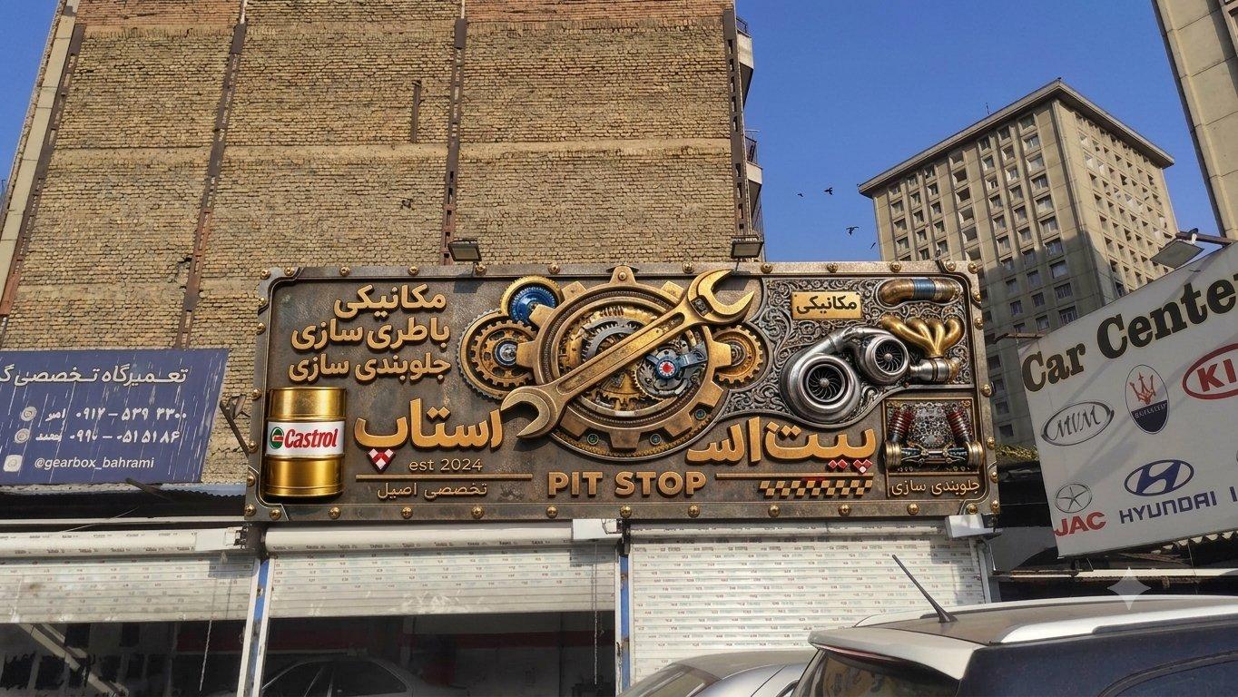 عکس خدمات خودرویی پیت استاپ