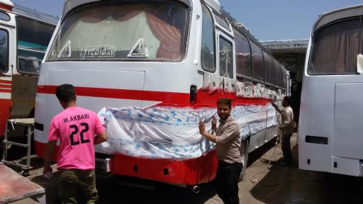 عکس اتاق سازی اتوبوس نوین