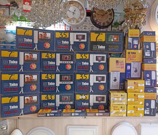 عکس الکتریکی و لوستر سرابی 