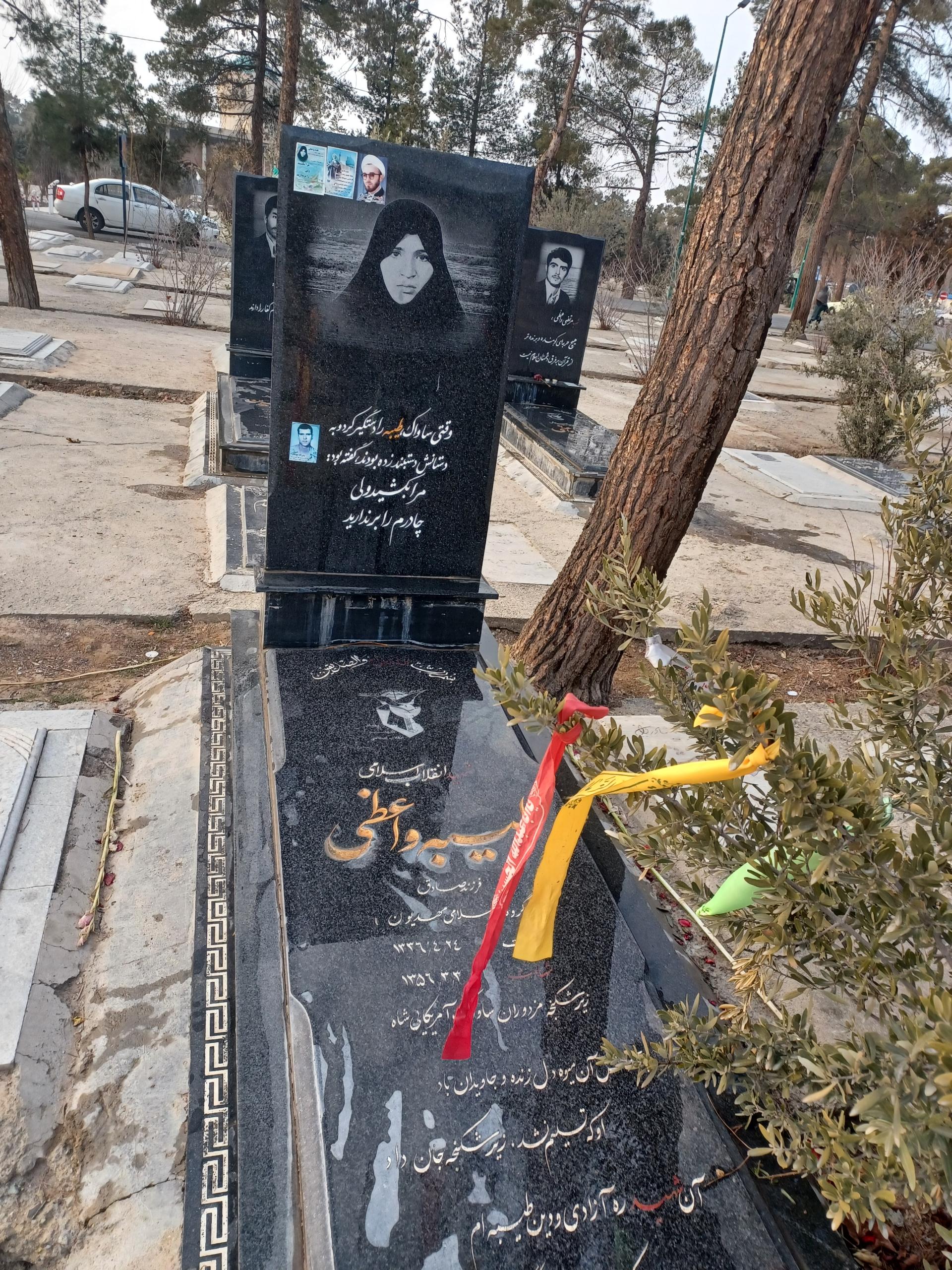 عکس مزار شهیده طیبه واعظی