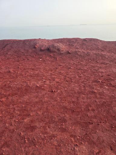 عکس ساحل خاک سرخ