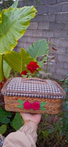 عکس صنایع دستی حصیری دختر شمالی