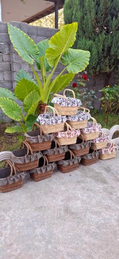 عکس صنایع دستی حصیری دختر شمالی