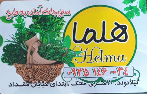 عکس سبزیجات آماده به طبخ هلما