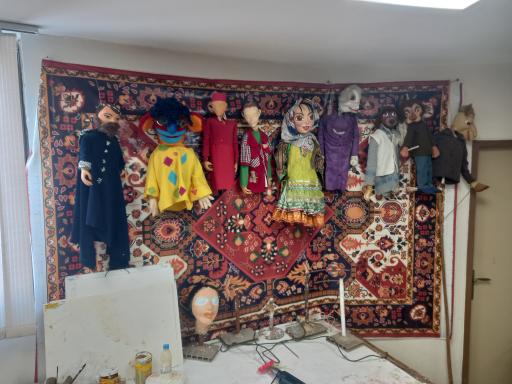 عکس کارگاه عروسک سازی تالار هنر
