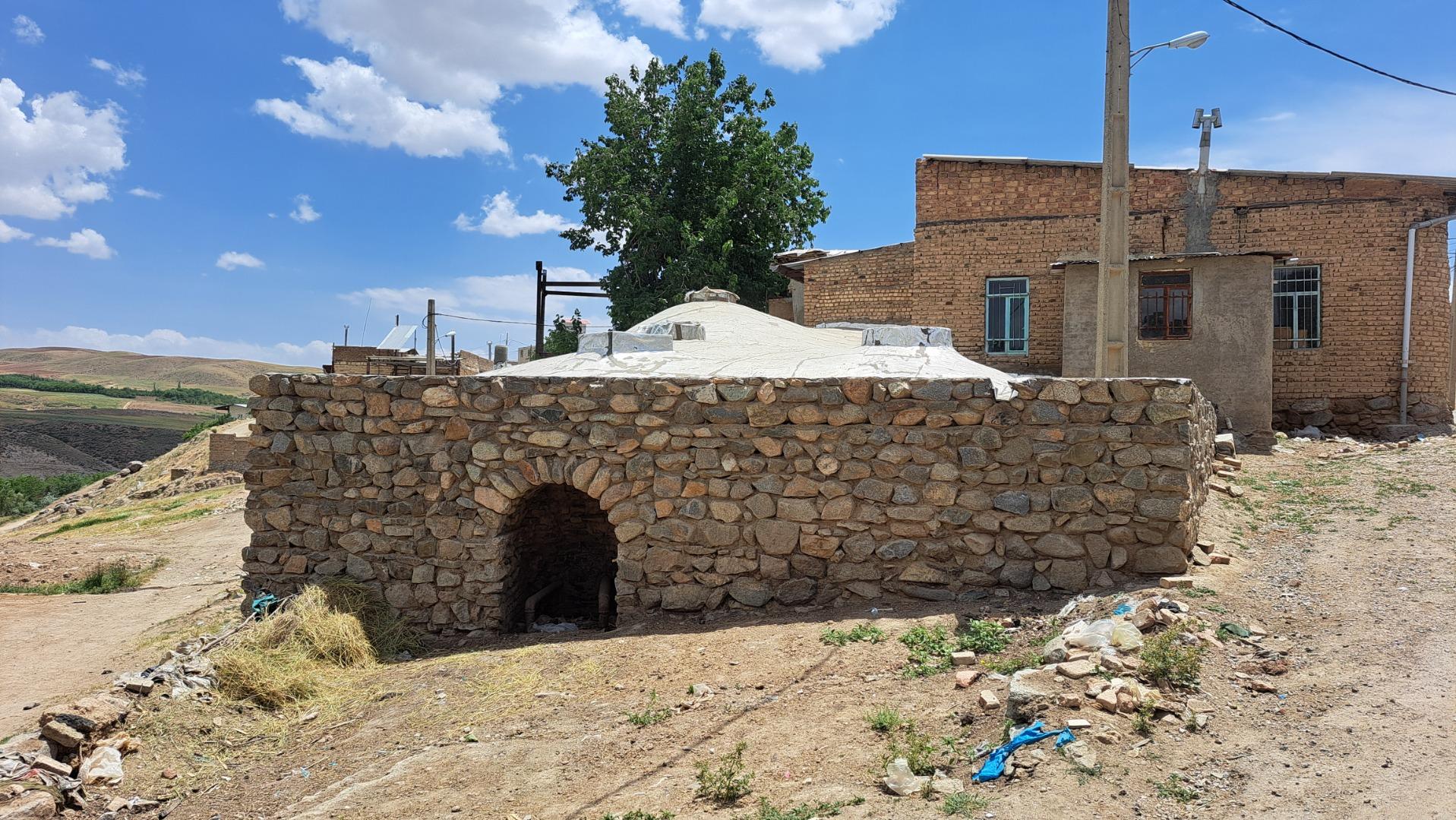 عکس حمام خزینه ای تاریخی روستای هزار جریب