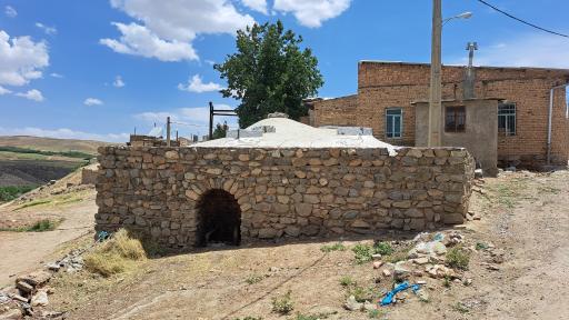 عکس حمام خزینه ای تاریخی روستای هزار جریب