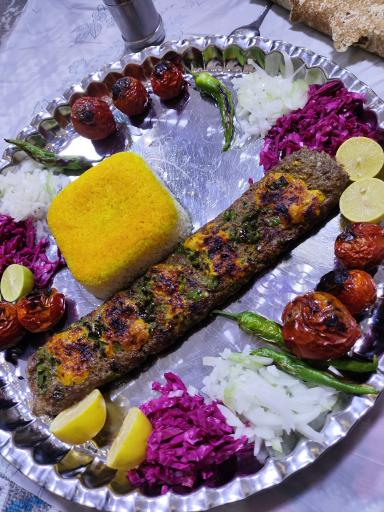 عکس کباب ساطوری تک بناب آذربایجان