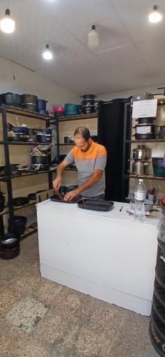 عکس بازسازی ظروف  اورژانس قابلمه (آساتفلون قدیم)