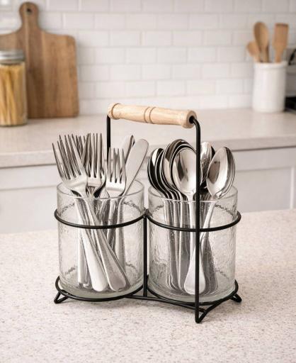 عکس تولید کننده محصولات آشپزخانه برند بلورین لایف وگل‌های مصنوعی