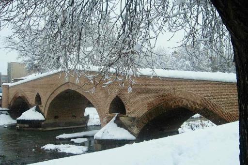 عکس پل پنج چشمه ابراهیم‌ آباد