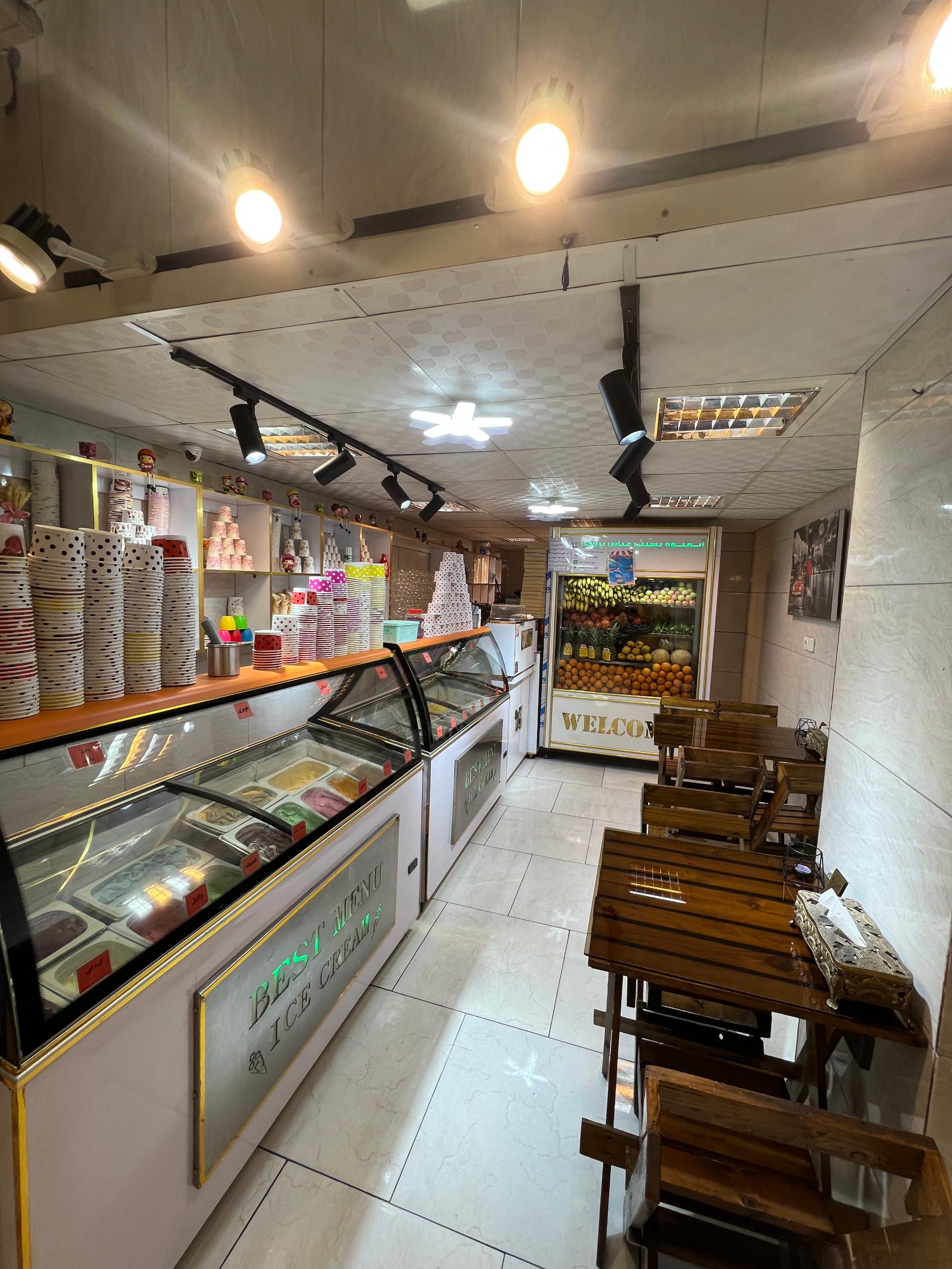 عکس آبمیوه و بستنی