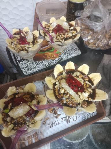 عکس آبمیوه و بستنی باران