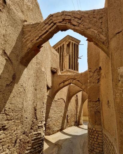 عکس بافت تاریخی شهر یزد(محله فهادان)