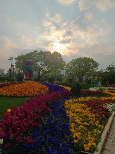 عکس باغ گلها