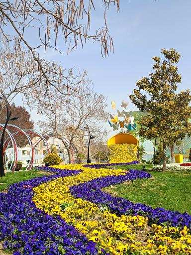 عکس باغ گلها