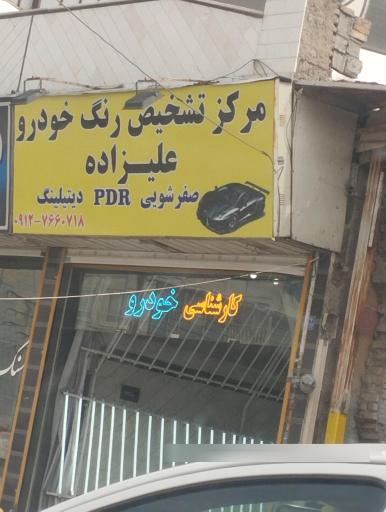 عکس کارشناسی رنگ بدنه و فنی خودرو علیزاده