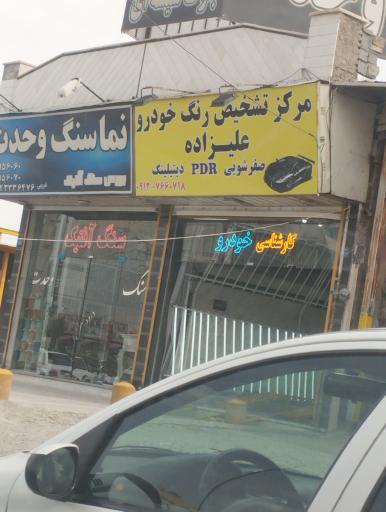 عکس کارشناسی رنگ بدنه و فنی خودرو علیزاده