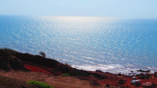 عکس پرتگاه غروب