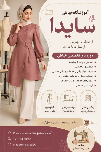 عکس آموزشگاه خیاطی سایدا 