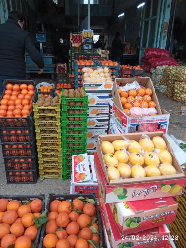 عکس میدان مرکزی میوه و تره بار