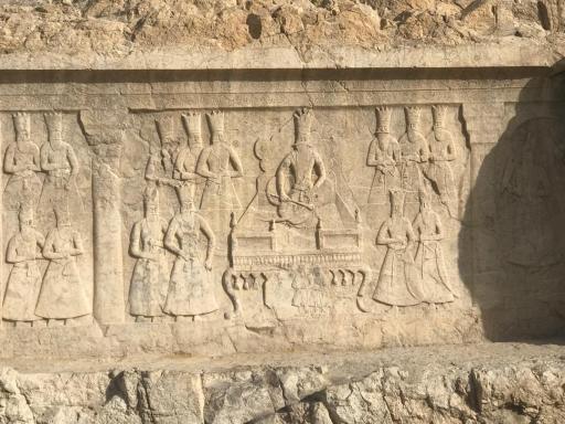 عکس سنگ نگاره فتحعلی شاه شهرری