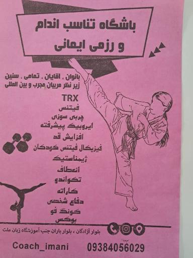 عکس باشگاه تناسب اندام و رزمی ایمانی 