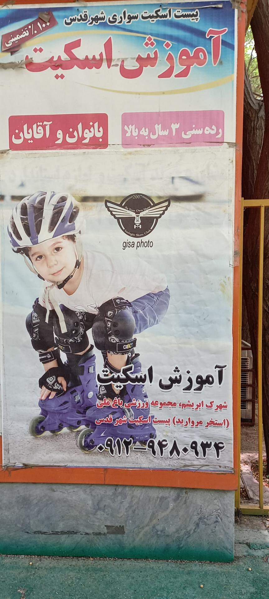 عکس زمین اسکیت باغ ملی