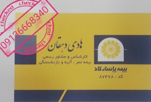 عکس بیمه عمر و تامین آتیه پاسارگاد کد 87478