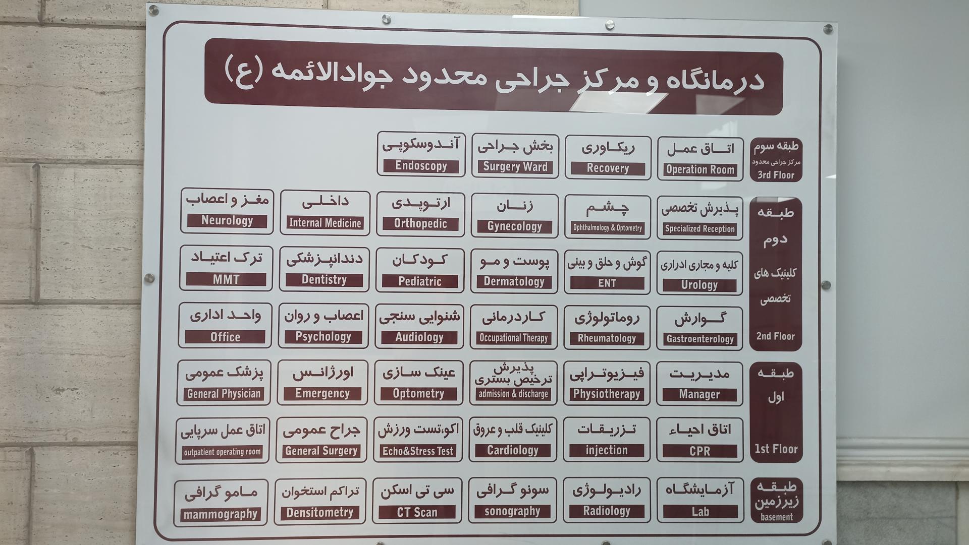 عکس درمانگاه شبانه روزی خیریه جوادالائمه (ع)