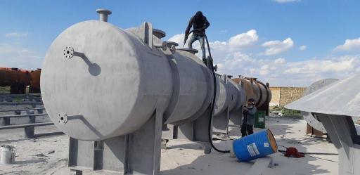 عکس سندبلاست و رنگ اپوکسی سیفی 