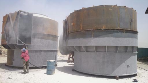 عکس سندبلاست و رنگ اپوکسی سیفی 